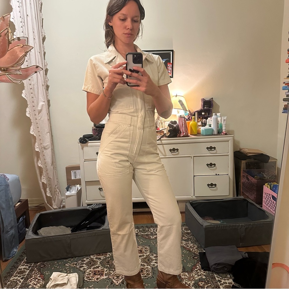 Big Bud Press Cream Jumpsuit